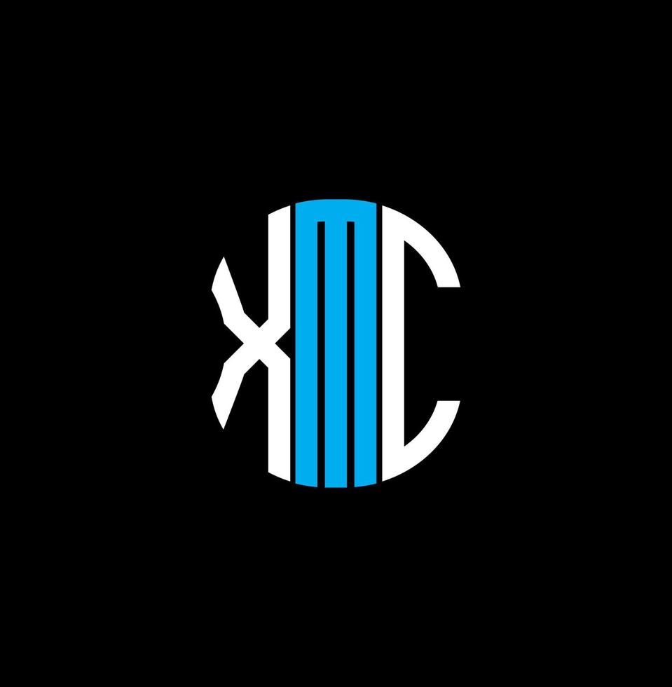 xmc lettera logo astratto creativo design. xmc unico design vettore