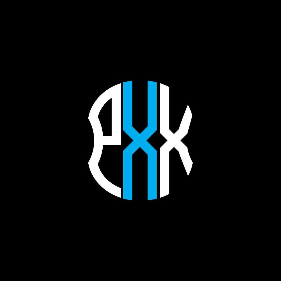 pxx lettera logo astratto creativo design. pxx unico design vettore