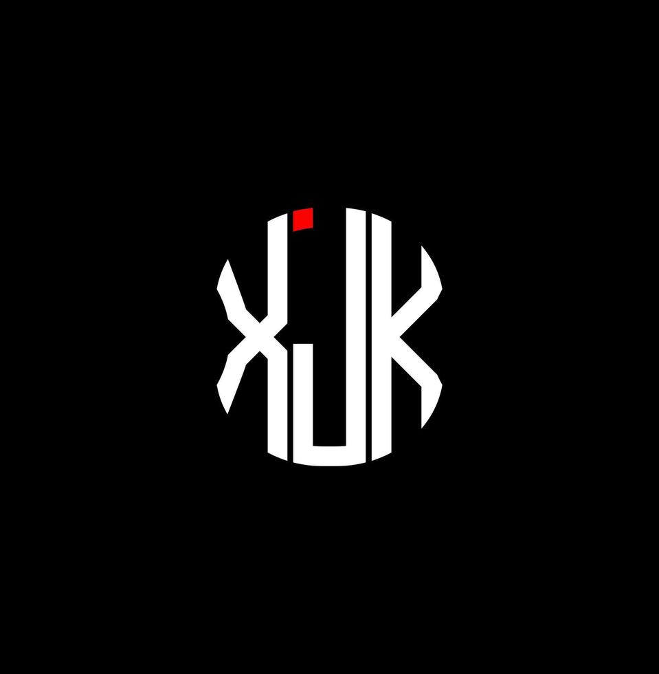 xjk lettera logo astratto creativo design. xjk unico design vettore