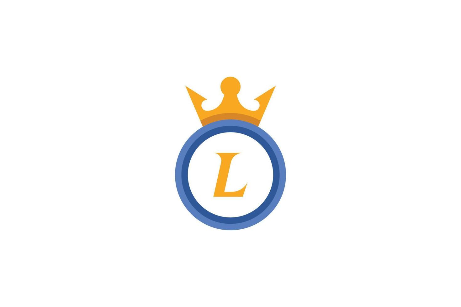 premio lettera l logo vettore