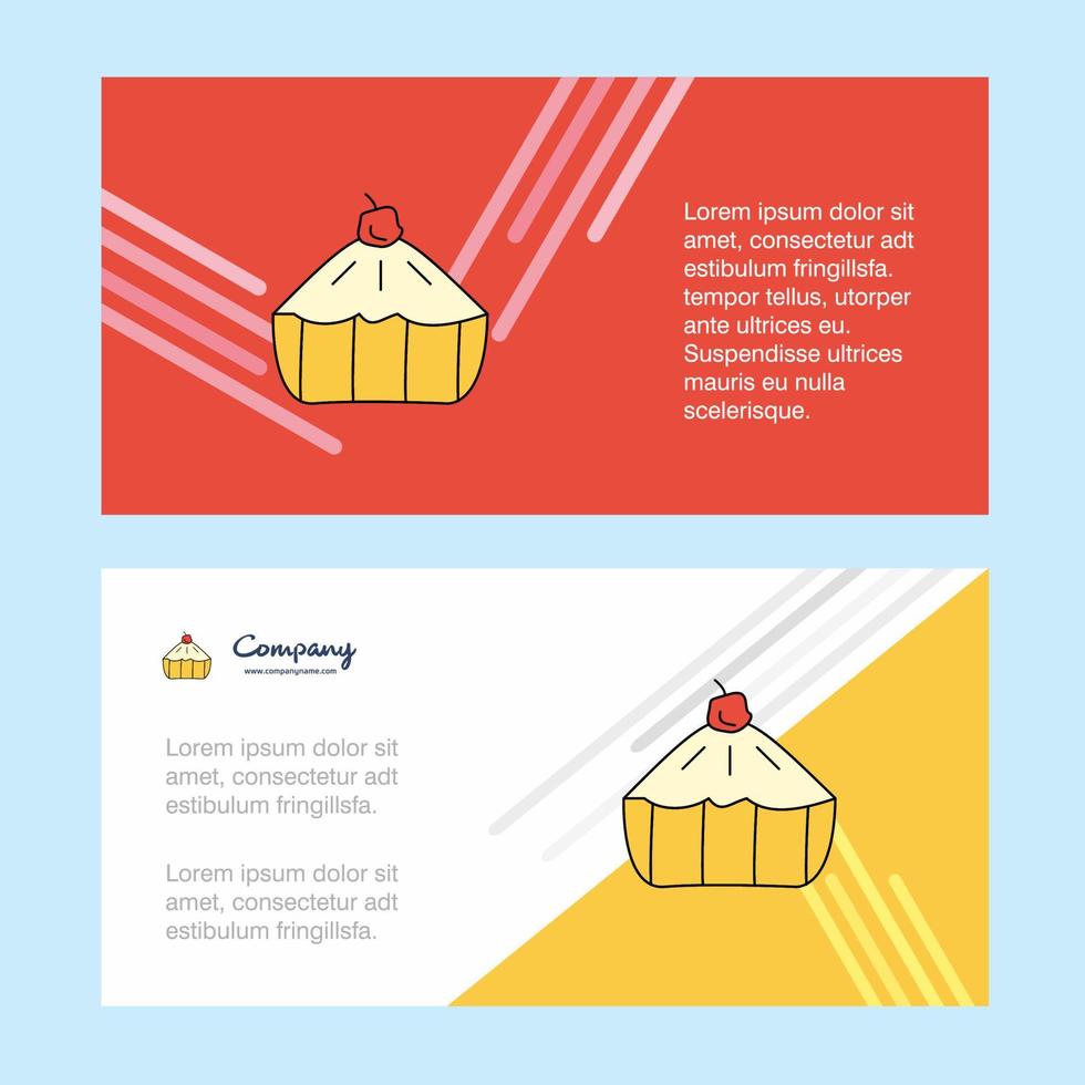 torta astratto aziendale attività commerciale bandiera modello orizzontale pubblicità attività commerciale bandiera vettore