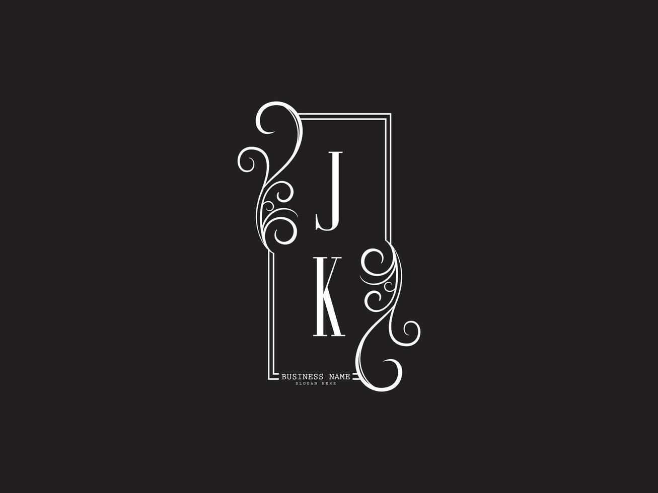 iniziali jk kj logo icona, creativo jk lusso lettera logo Immagine design vettore
