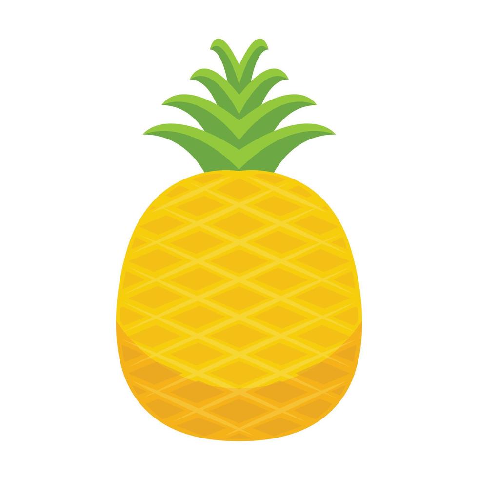 ananas vettore. ananas su bianca sfondo. simbolo. logo design. vettore