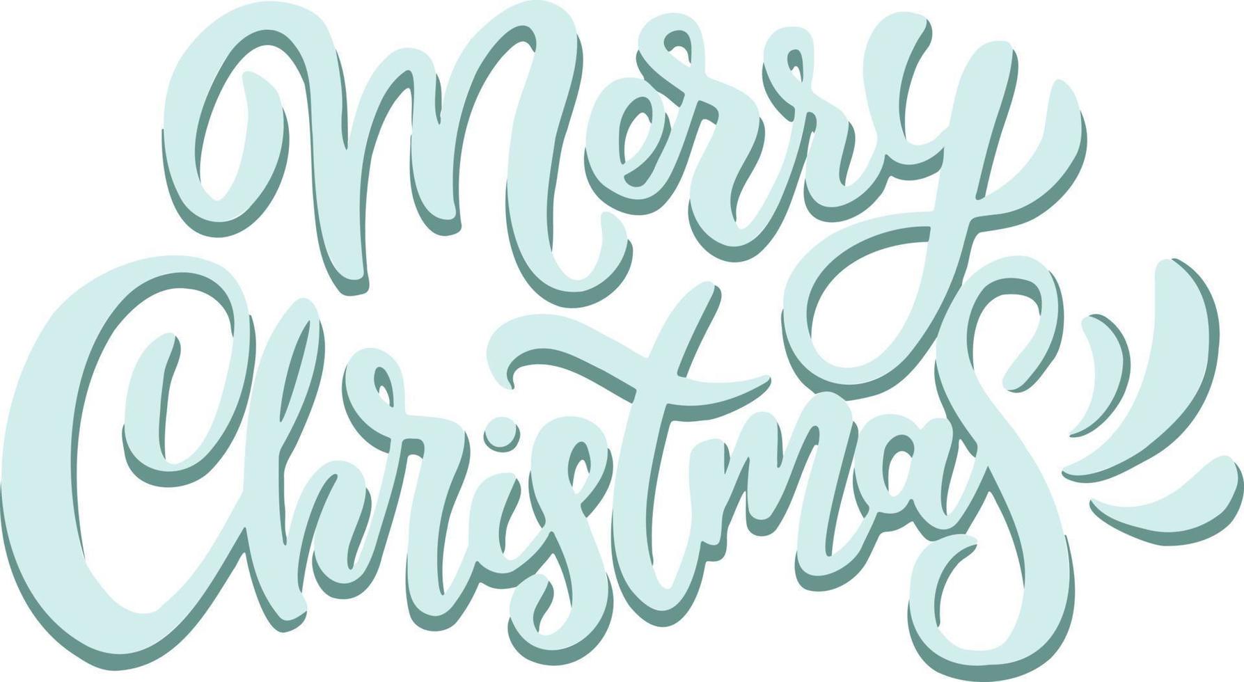 simbolo nuovo anno Natale lettering allegro Natale vettore