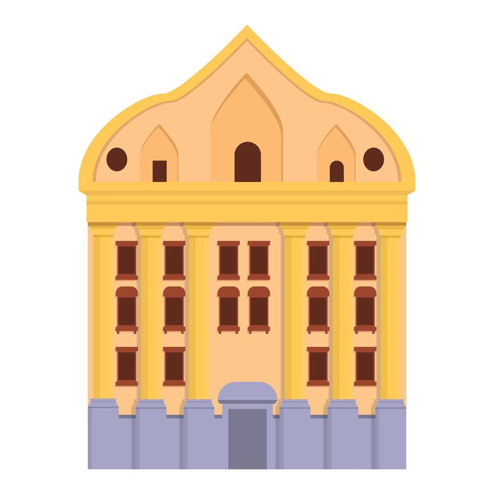 slovenia edificio icona, cartone animato stile vettore