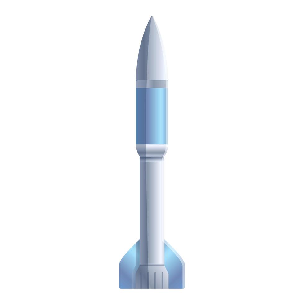 esploratore spazio razzo icona, cartone animato stile vettore
