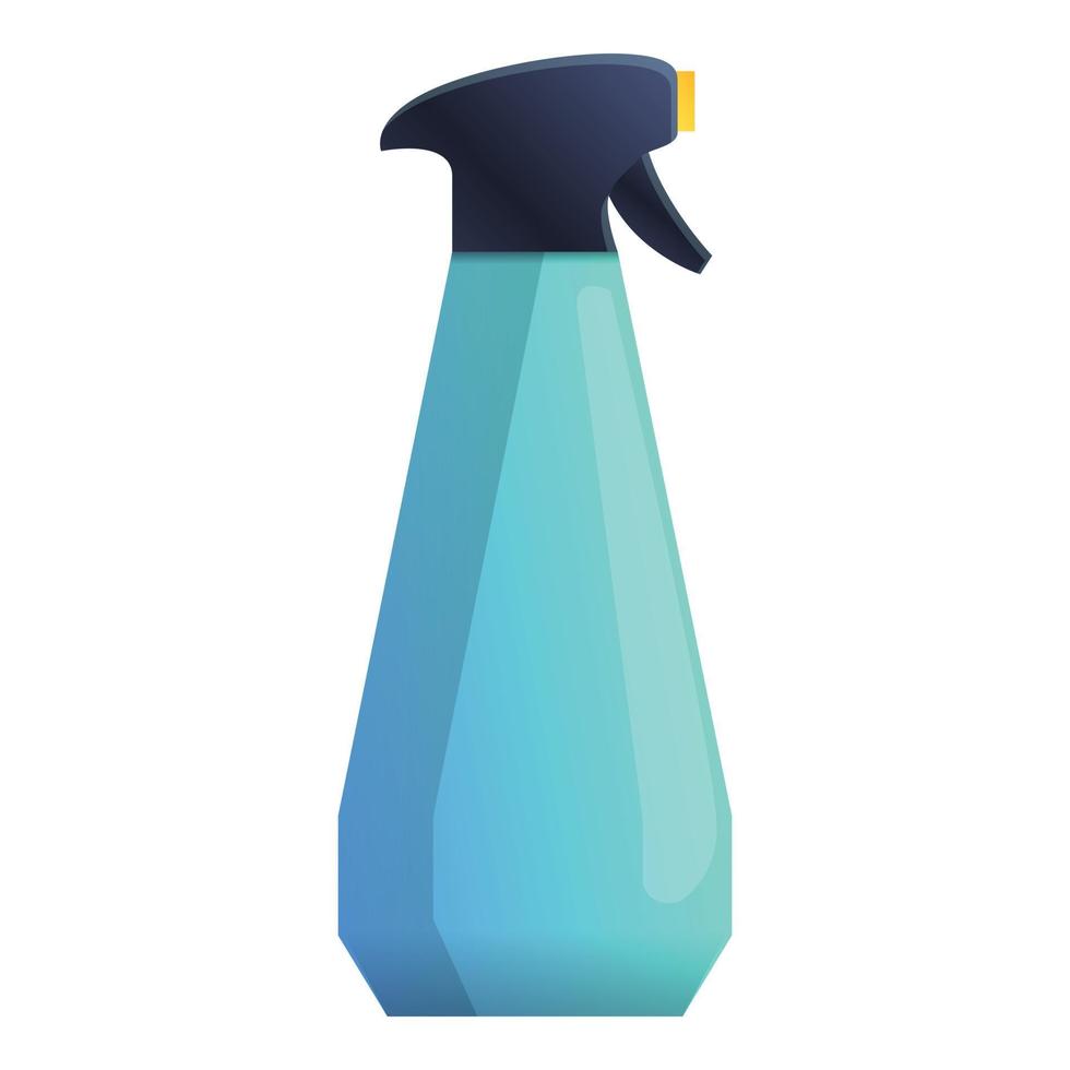 condimento camera acqua spray bottiglia icona, cartone animato stile vettore