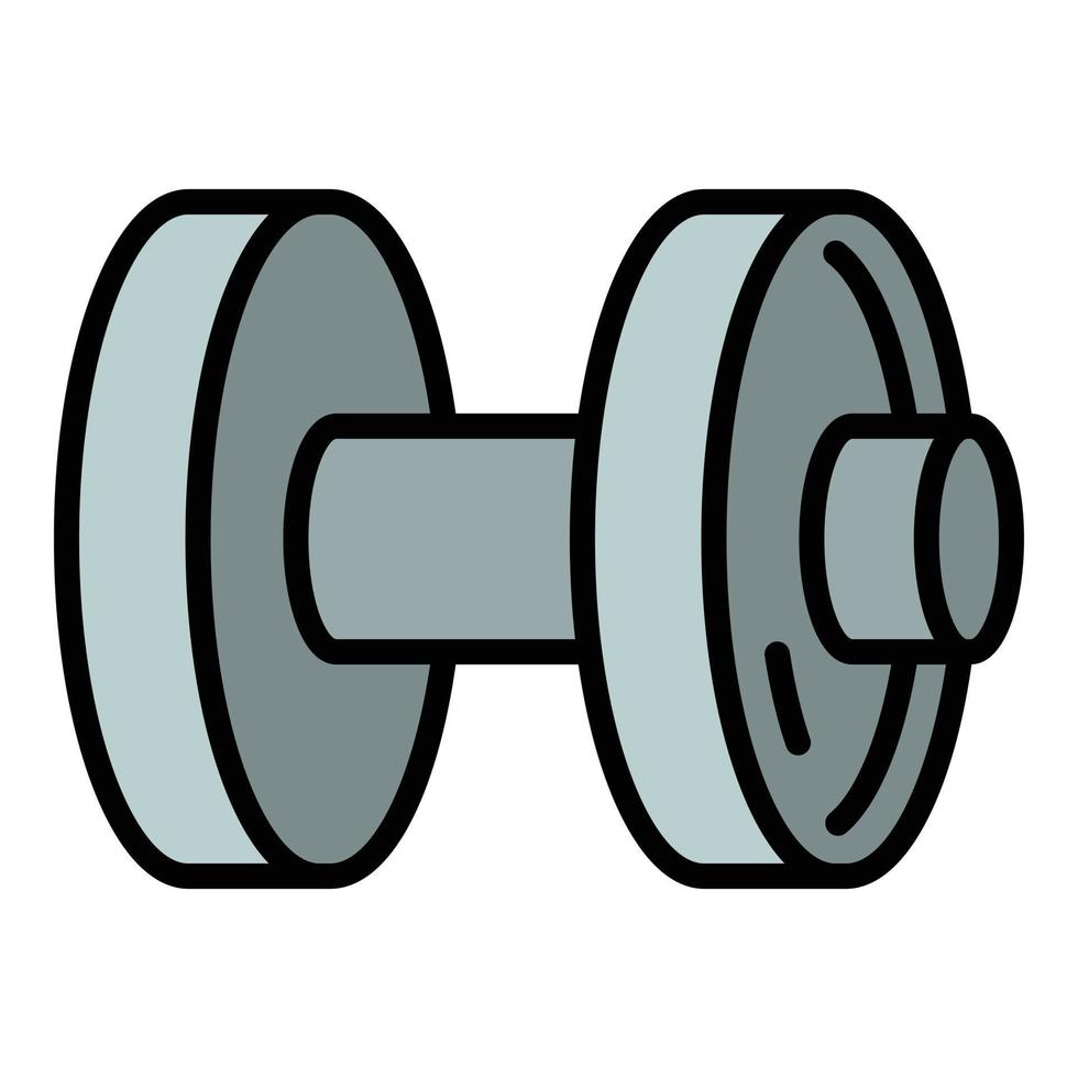 sport dumbell icona, schema stile vettore