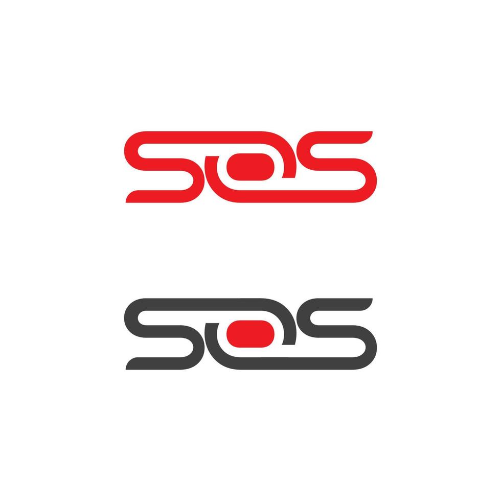 sos vector icon design illustration