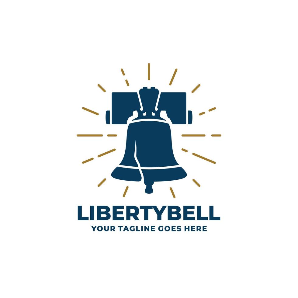 libertà campana logo design vettore