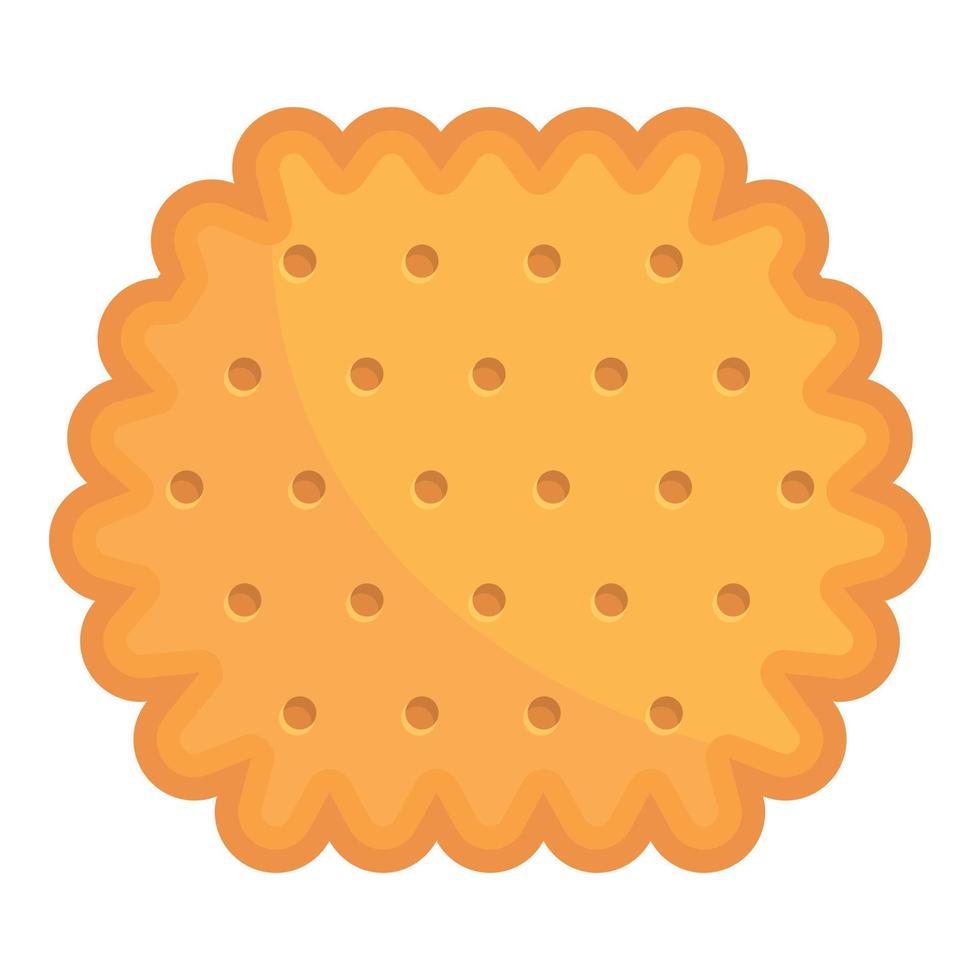 cracker torta icona cartone animato vettore. biscotto cibo vettore