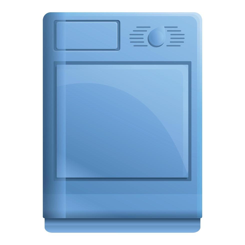 macchina asciugatrice icona, cartone animato stile vettore