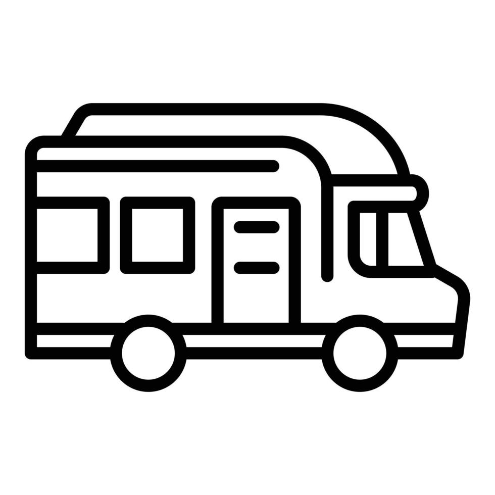 campo camion icona, schema stile vettore