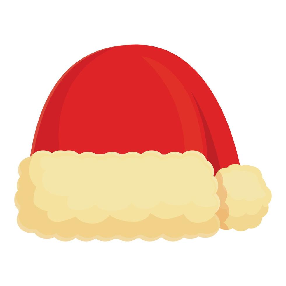 natale cappello icona cartone animato vettore. Santa vacanza vettore