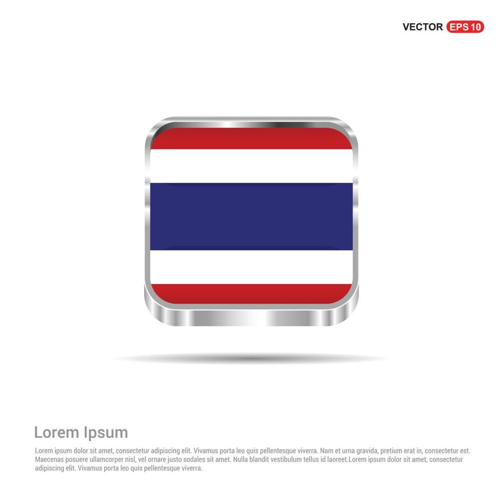 Tailandia bandiera design vettore