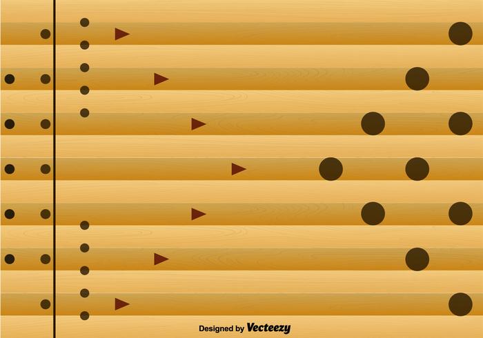 Priorità bassa astratta del vicolo di bowling - vettore