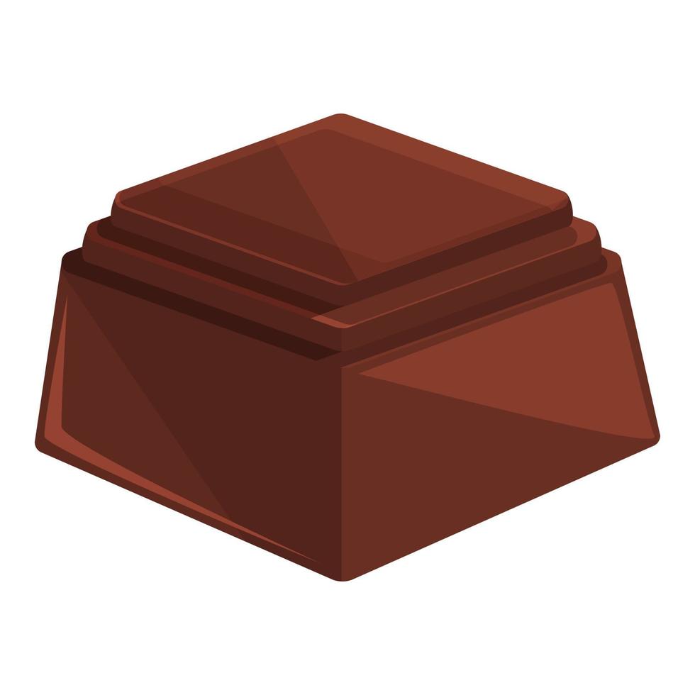 cioccolato icona cartone animato vettore. caramella bar vettore