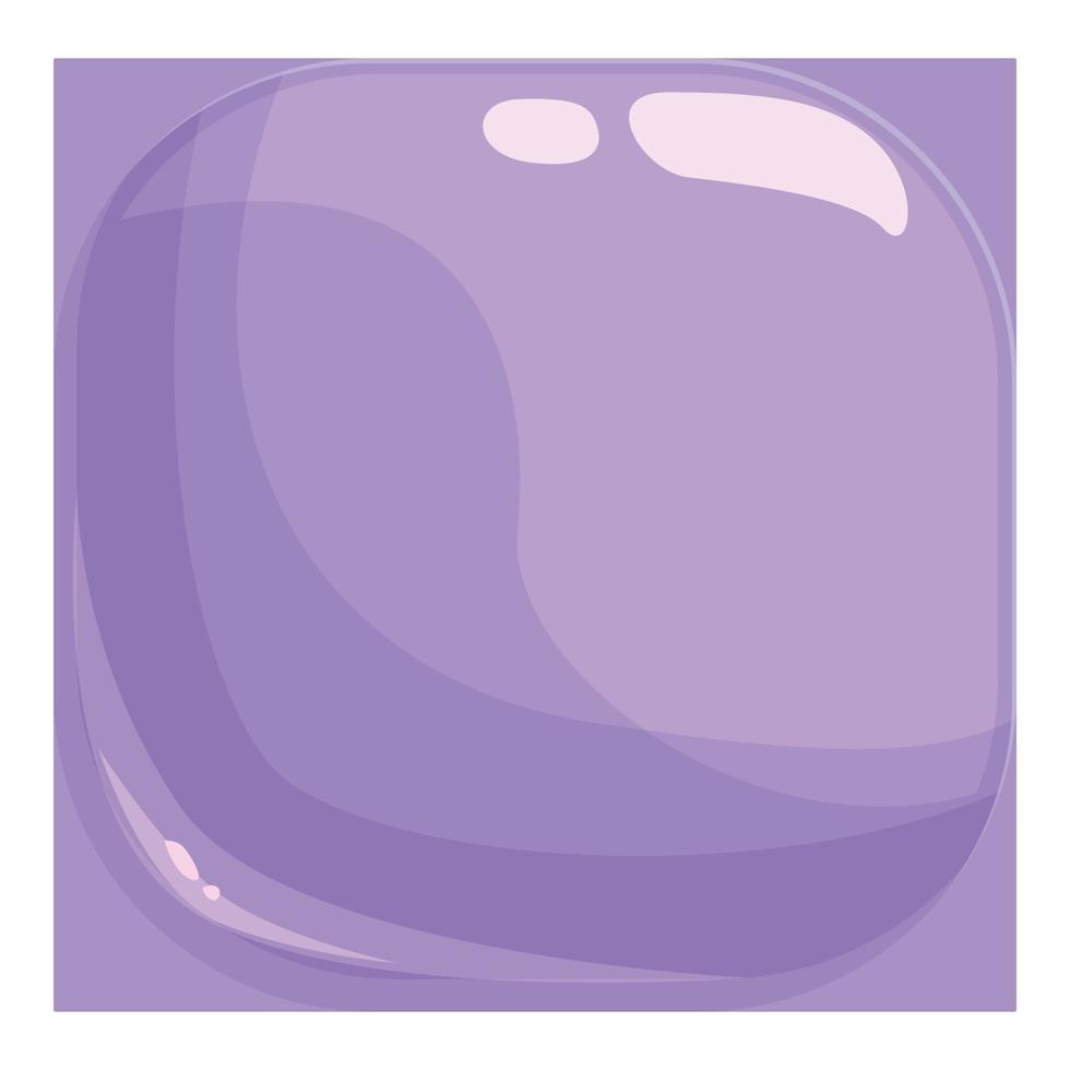 gelatina etichetta icona cartone animato vettore. caramella gommoso vettore
