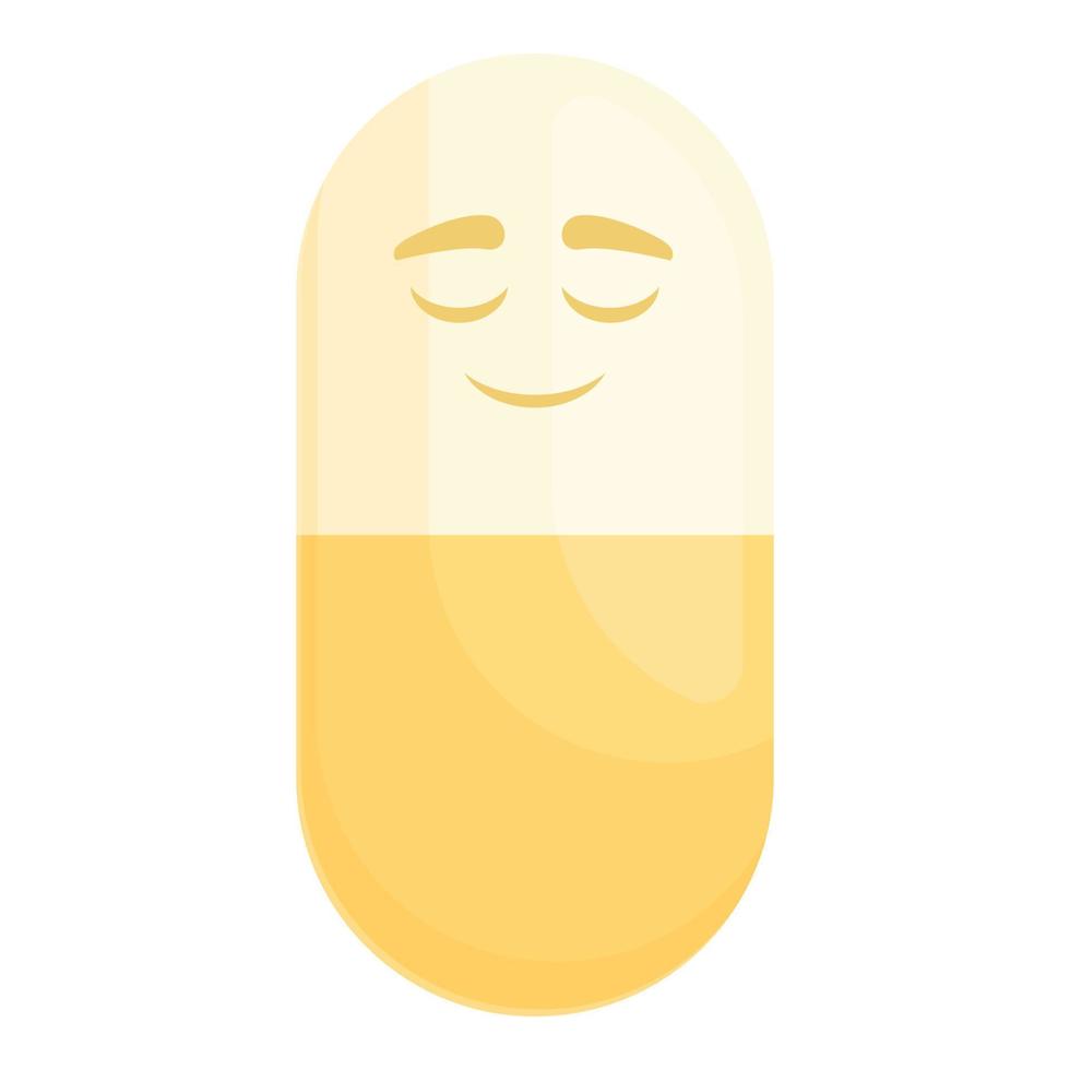 placebo pillola icona cartone animato vettore. farmacia droga vettore