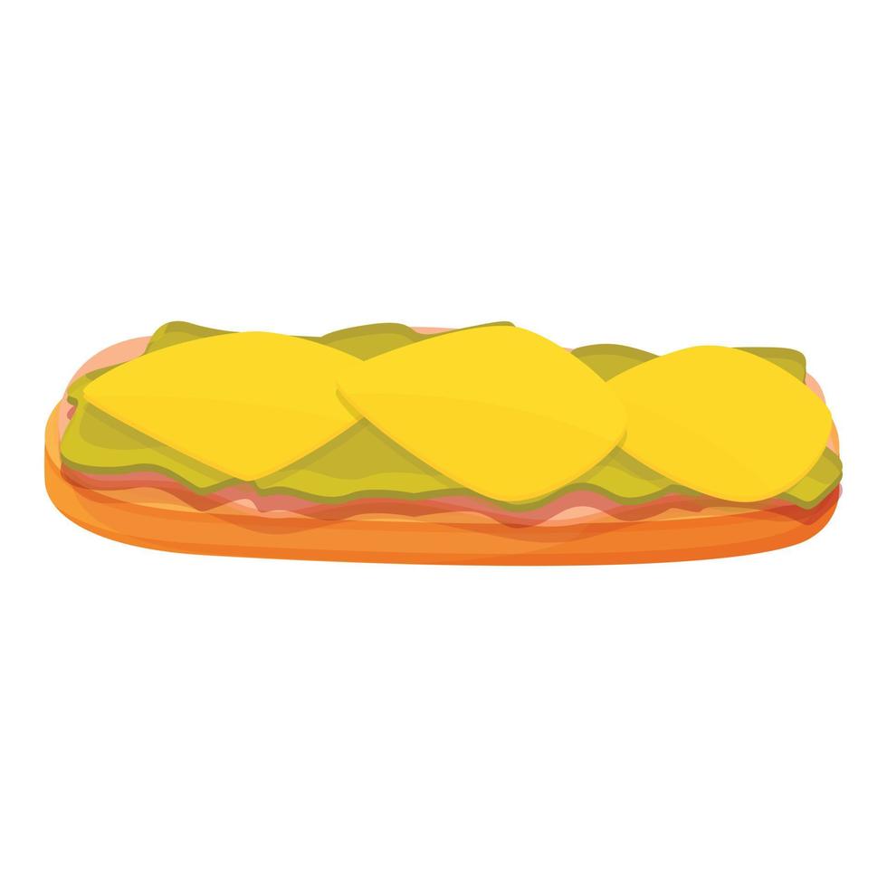 hamburger con formaggio icona cartone animato vettore. veloce cibo vettore