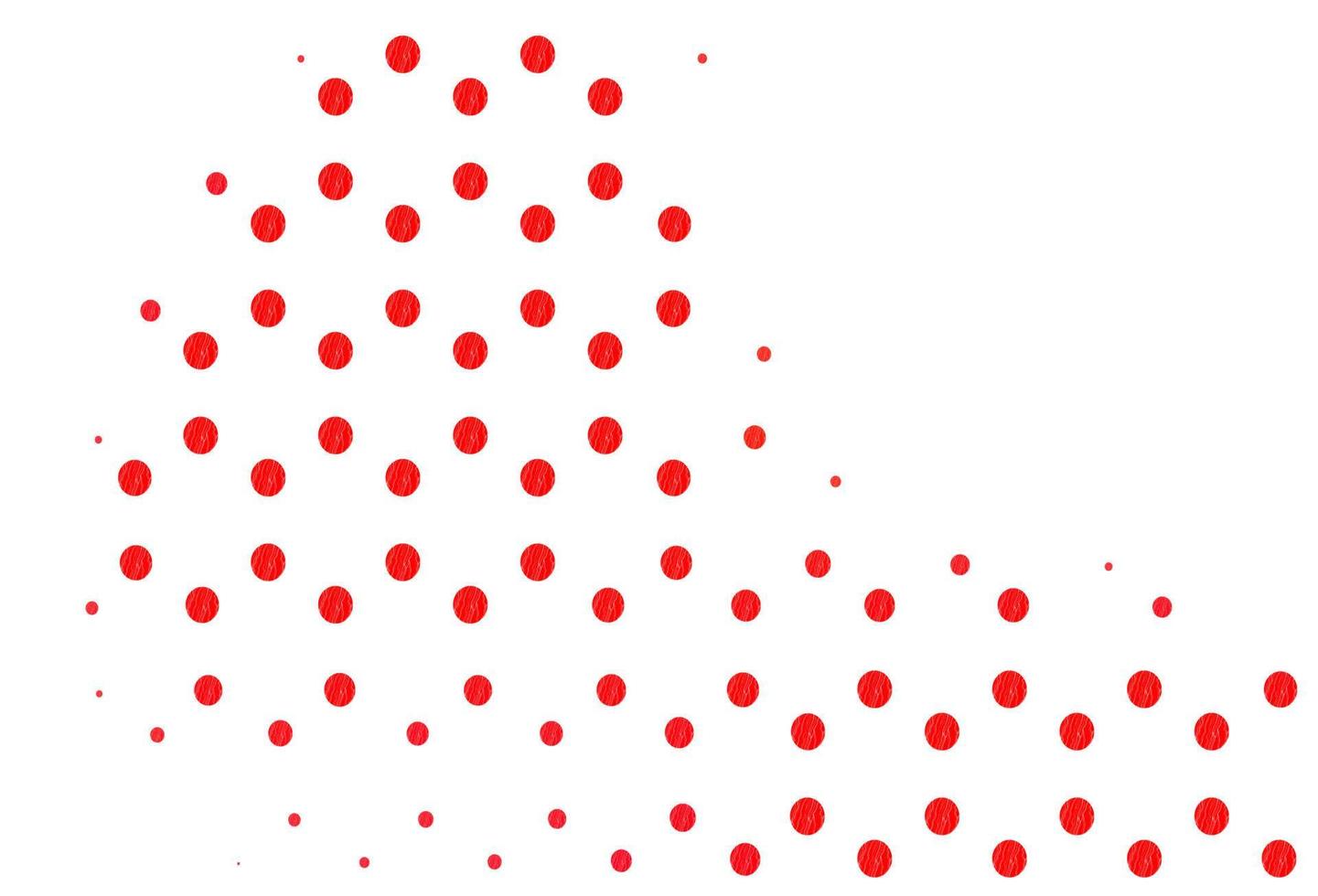 layout vettoriale rosso chiaro con forme circolari.