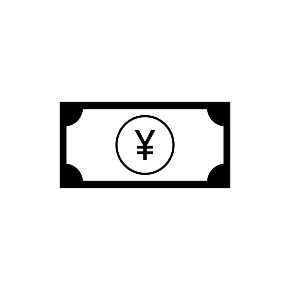 Giappone i soldi moneta, yen icona simbolo, Yen giapponese cartello. vettore illustrazione