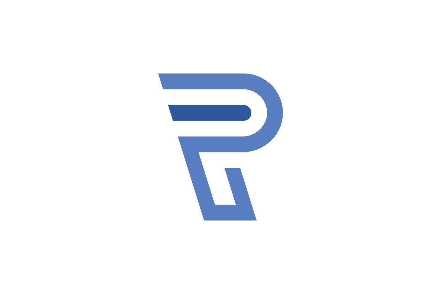 astratto r lettera logo vettore