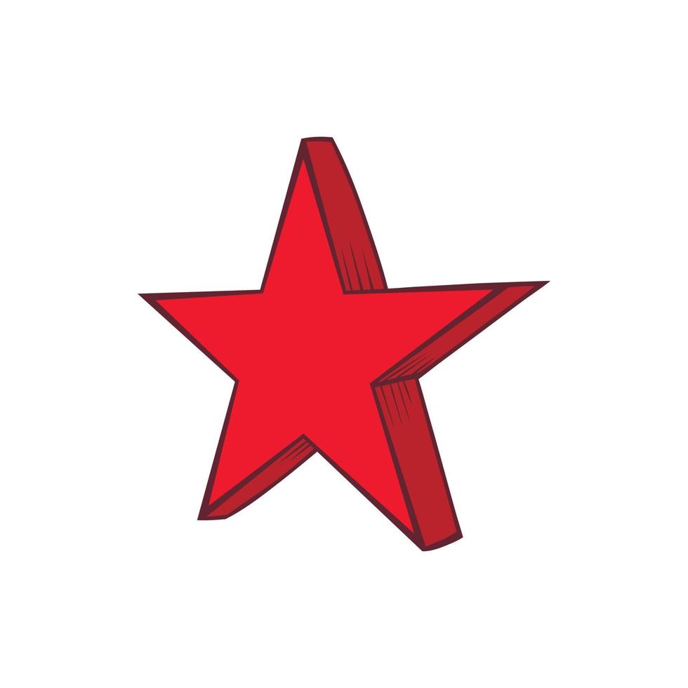 stella icona, mano disegnato stile vettore