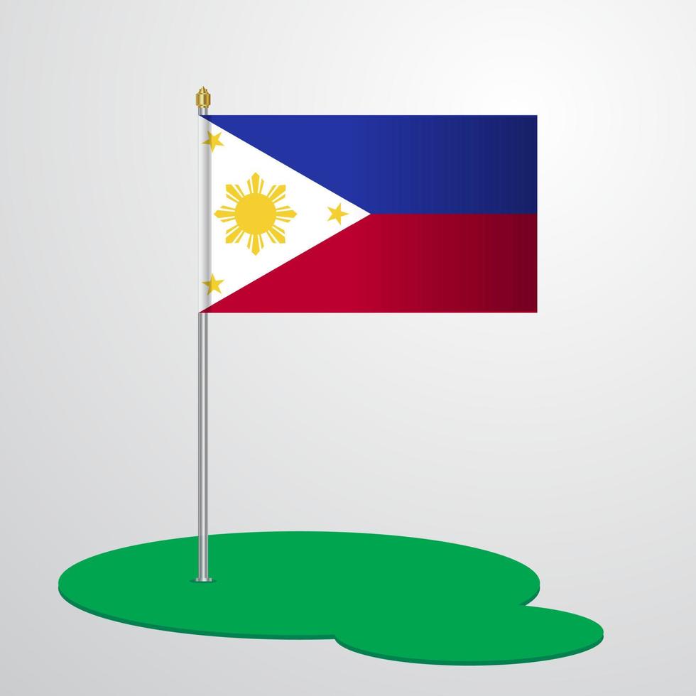 Filippine bandiera polo vettore