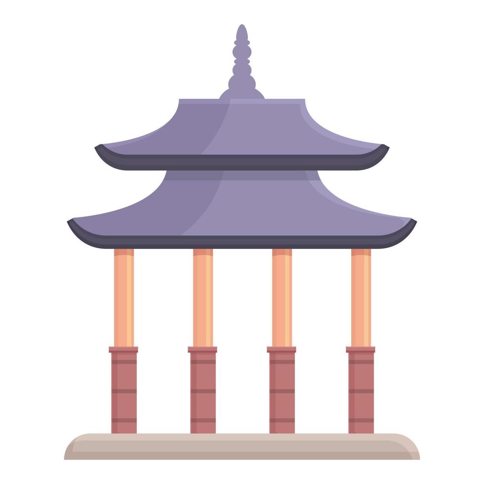 Singapore pagoda icona cartone animato vettore. Cinese edificio vettore