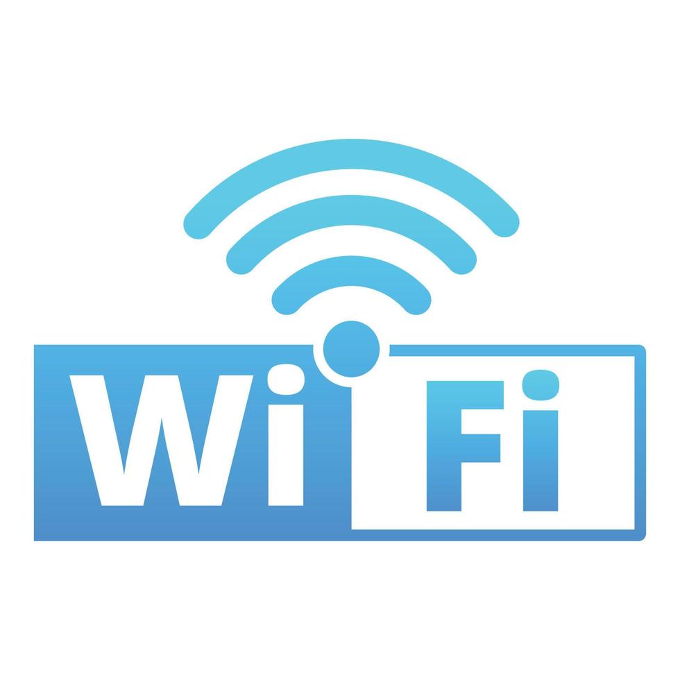 posto Wi-Fi zona icona, cartone animato stile vettore