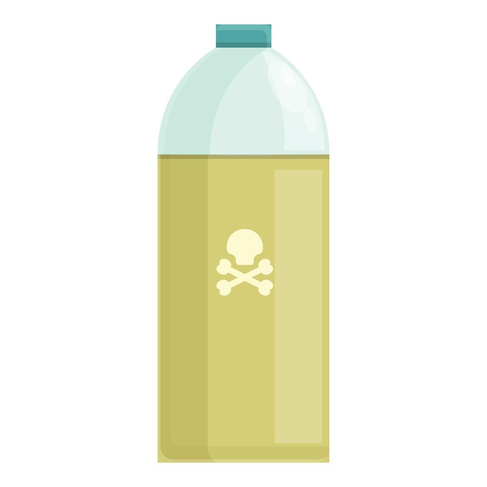 insetticida bottiglia icona cartone animato vettore. chimico pesticida vettore