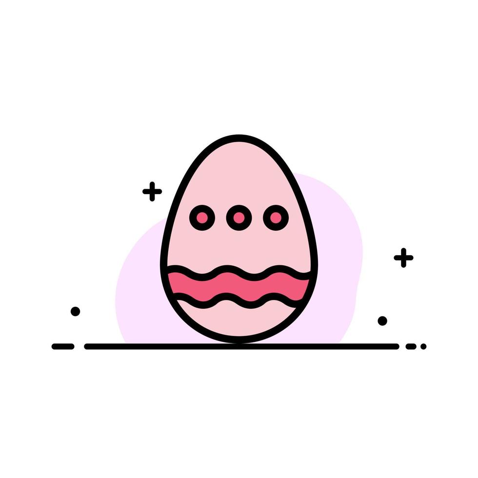 decorazione Pasqua Pasqua uovo uovo attività commerciale piatto linea pieno icona vettore bandiera modello