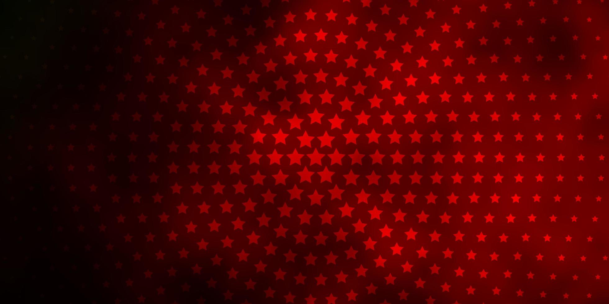 sfondo rosso scuro con stelle colorate. vettore