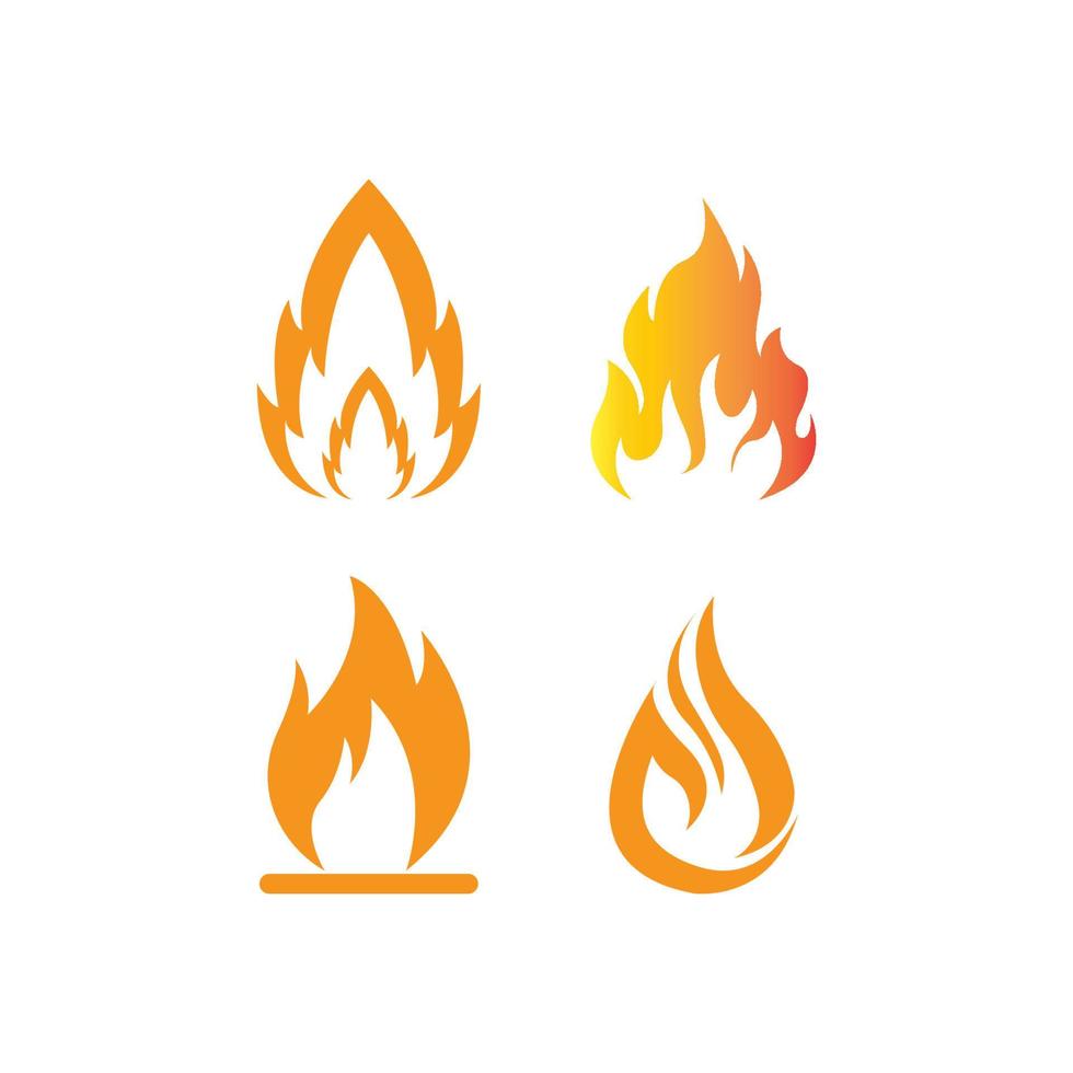 fuoco icona logo vettore design