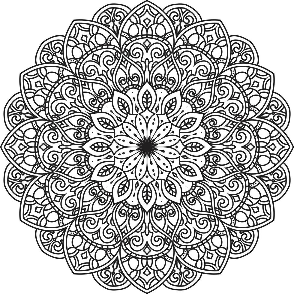 disegno decorativo mandala vettore