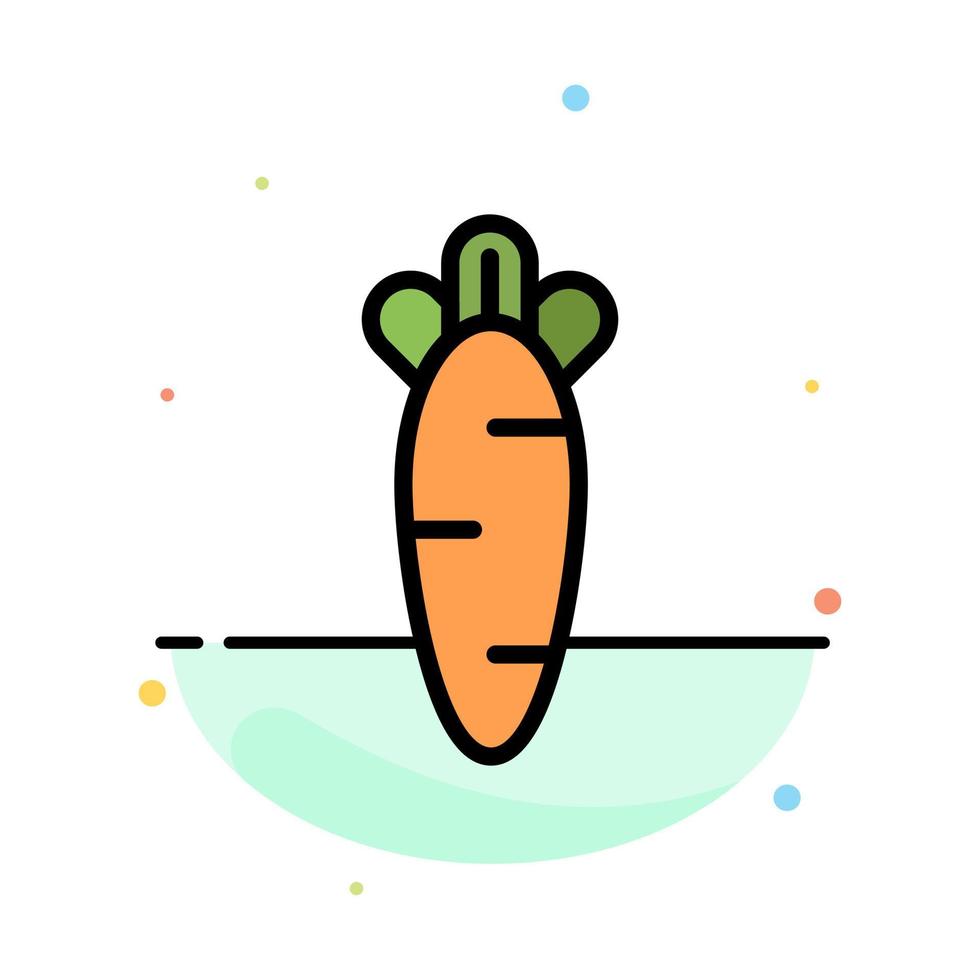 carota cibo Pasqua natura astratto piatto colore icona modello vettore
