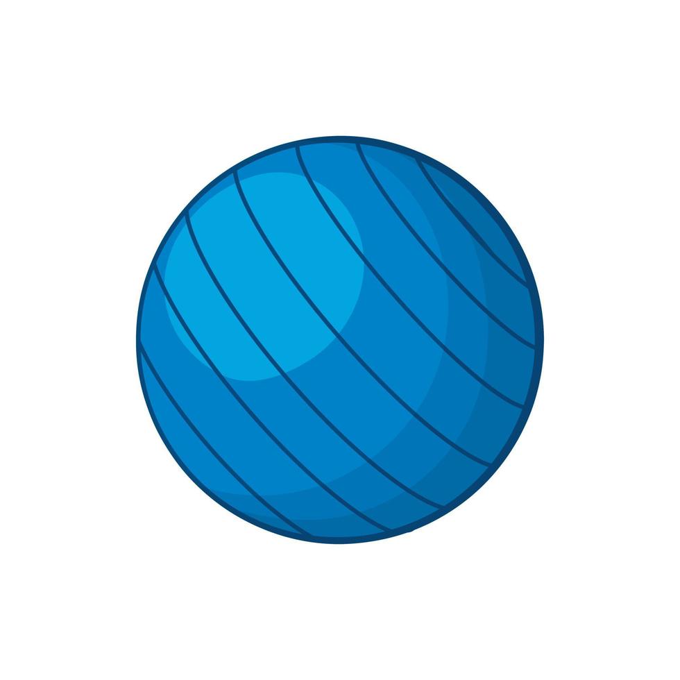 blu pallavolo palla icona, cartone animato stile vettore