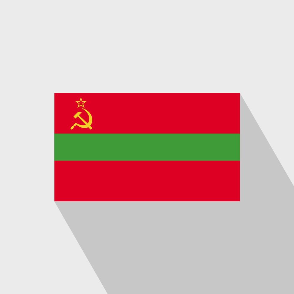 Transnistria bandiera lungo ombra design vettore