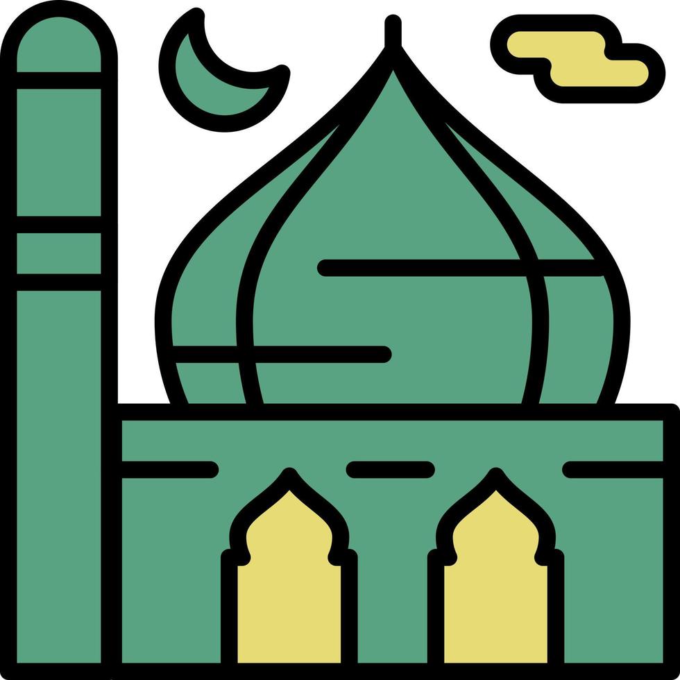 Ramadan icone musulmano Islam preghiera e Ramadan kareem magro linea icone impostato moderno piatto stile simboli isolato su bianca per infografica o ragnatela uso vettore
