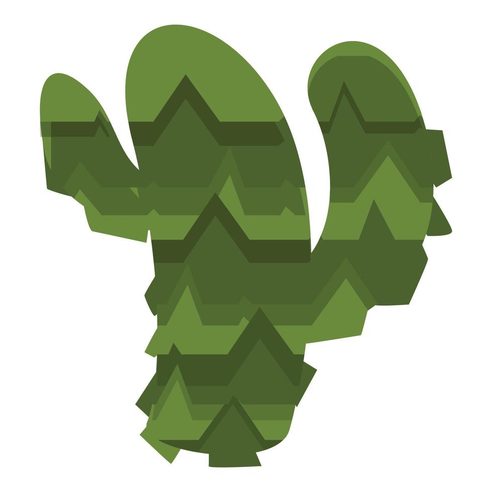 cactus pinata icona cartone animato vettore. Messico città vettore