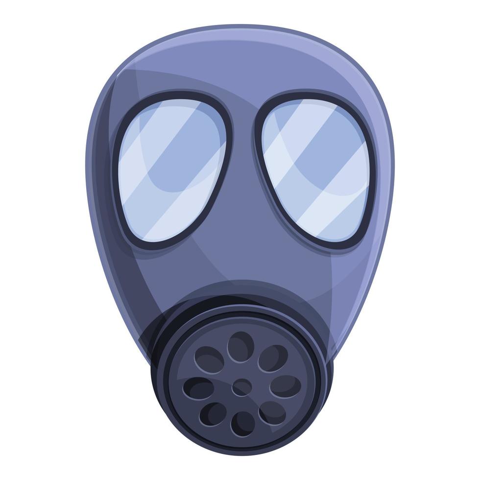 chimico gas maschera icona, cartone animato stile vettore