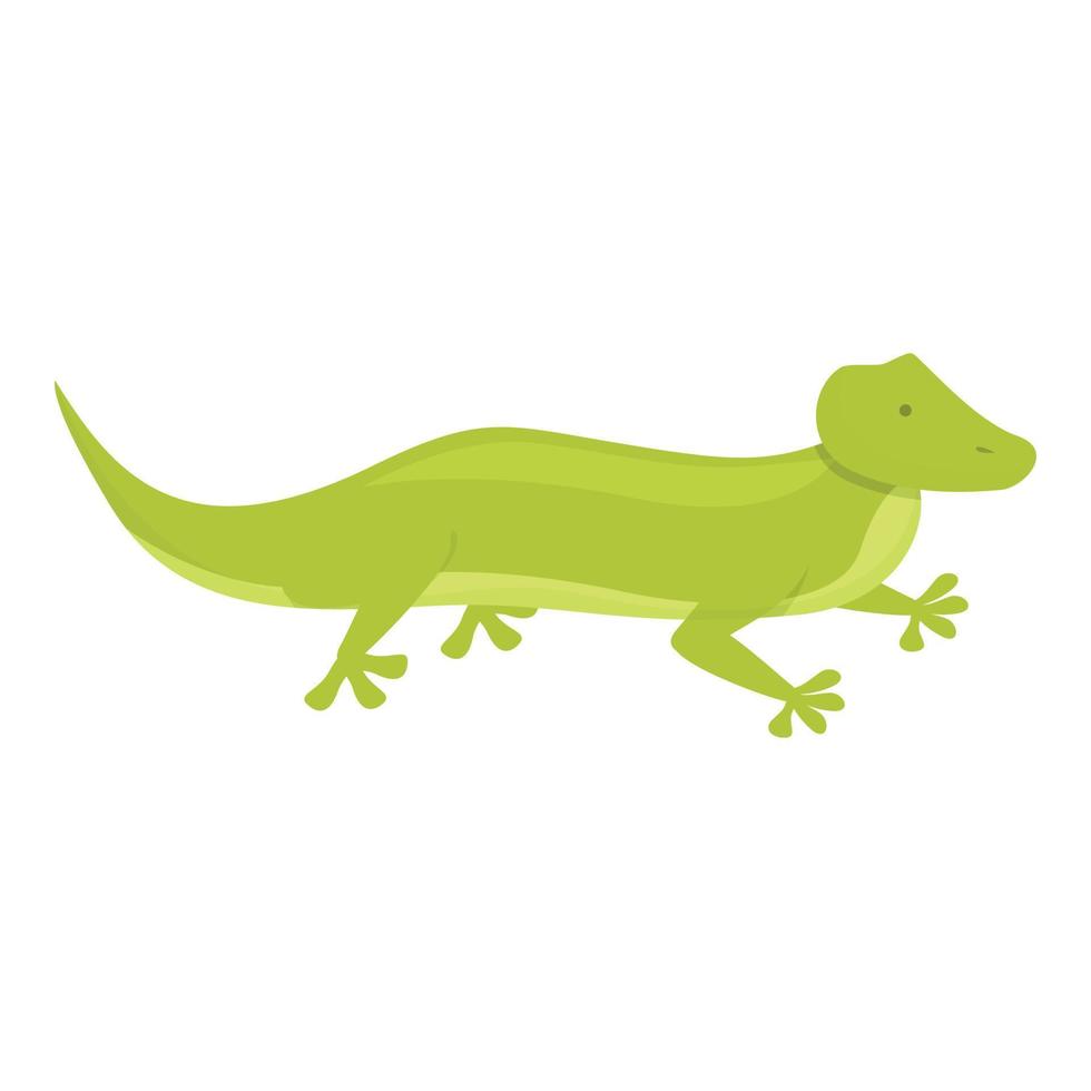 lucertola icona cartone animato vettore. iguana salamandra vettore