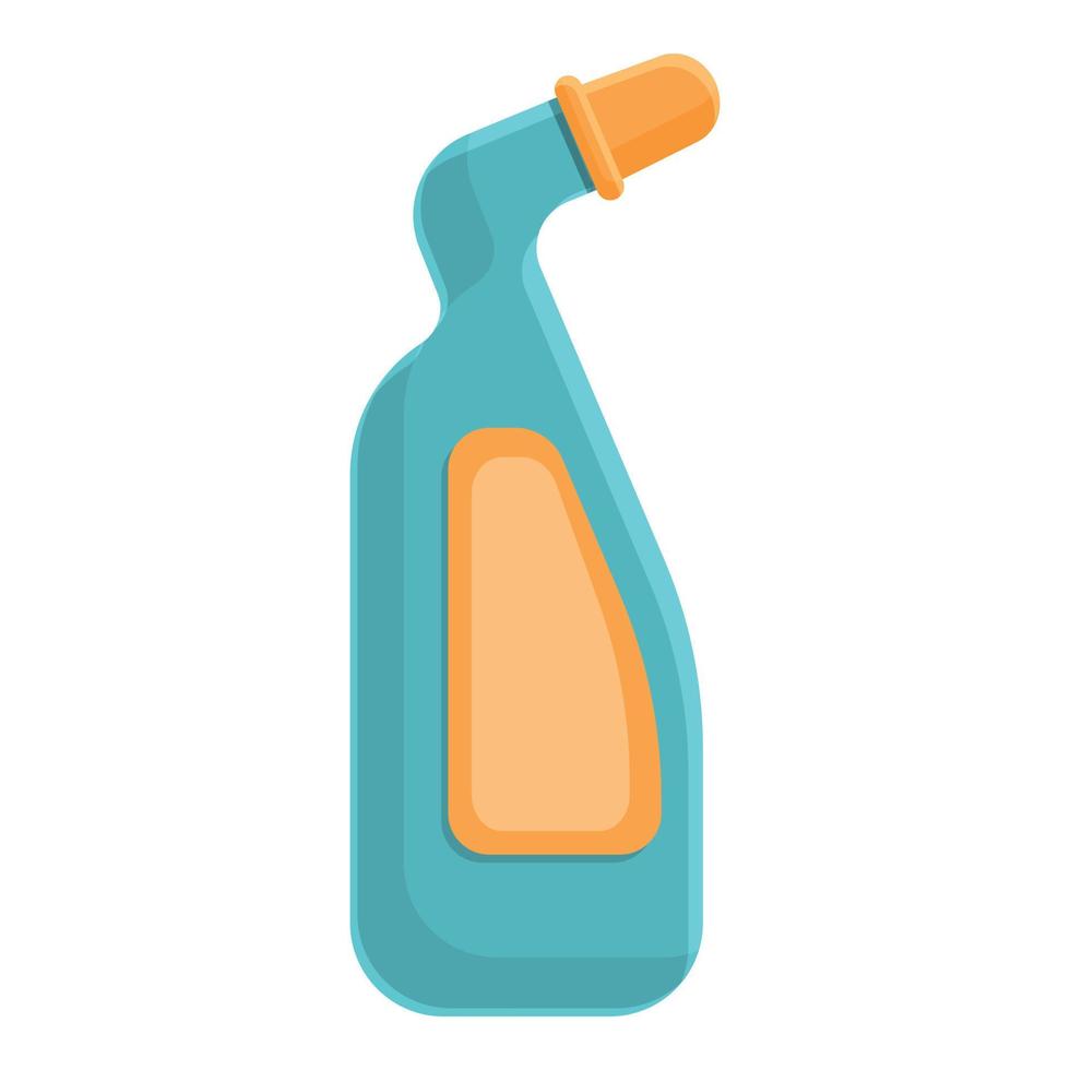 detergente bottiglia icona, cartone animato stile vettore