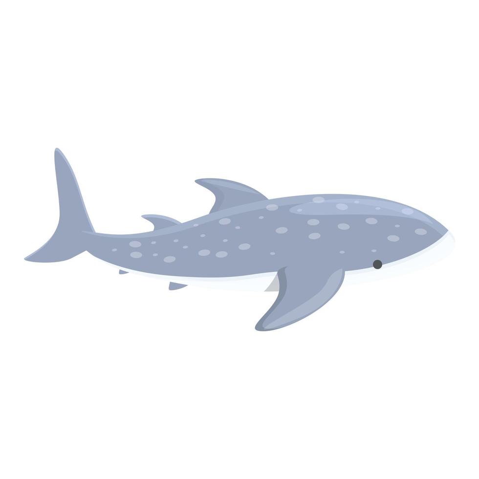 pesce balena squalo icona cartone animato vettore. mare animale vettore