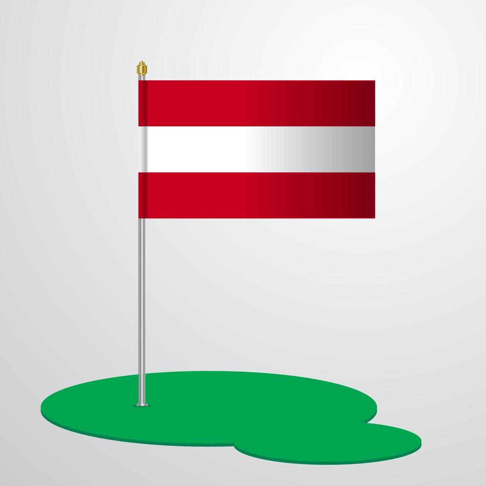 Austria bandiera polo vettore