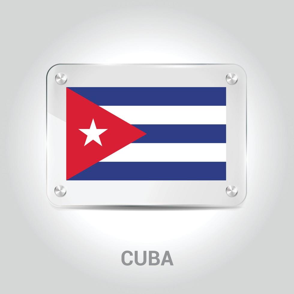 Cuba bandiera design vettore