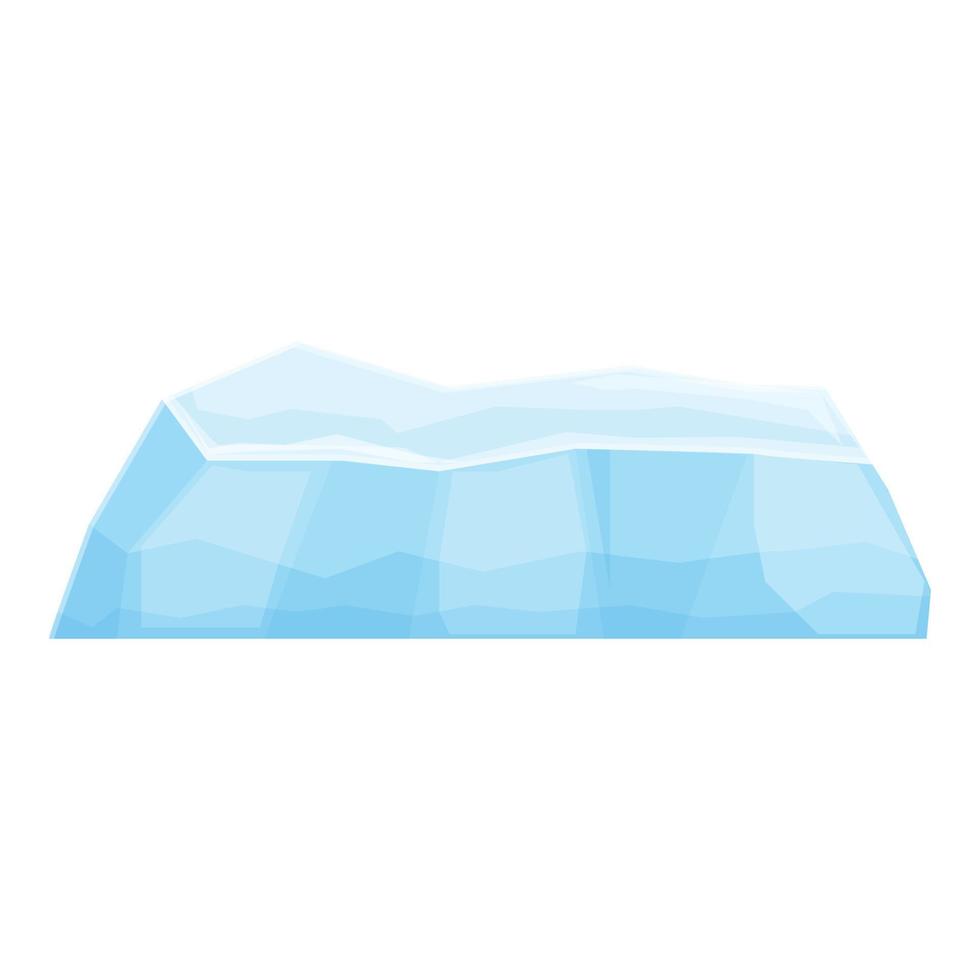 artico iceberg icona cartone animato vettore. ghiaccio berg vettore