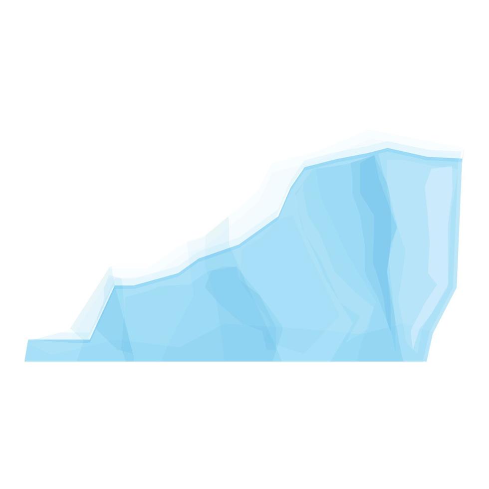 antartico ghiaccio icona cartone animato vettore. ghiacciaio ghiaccio vettore