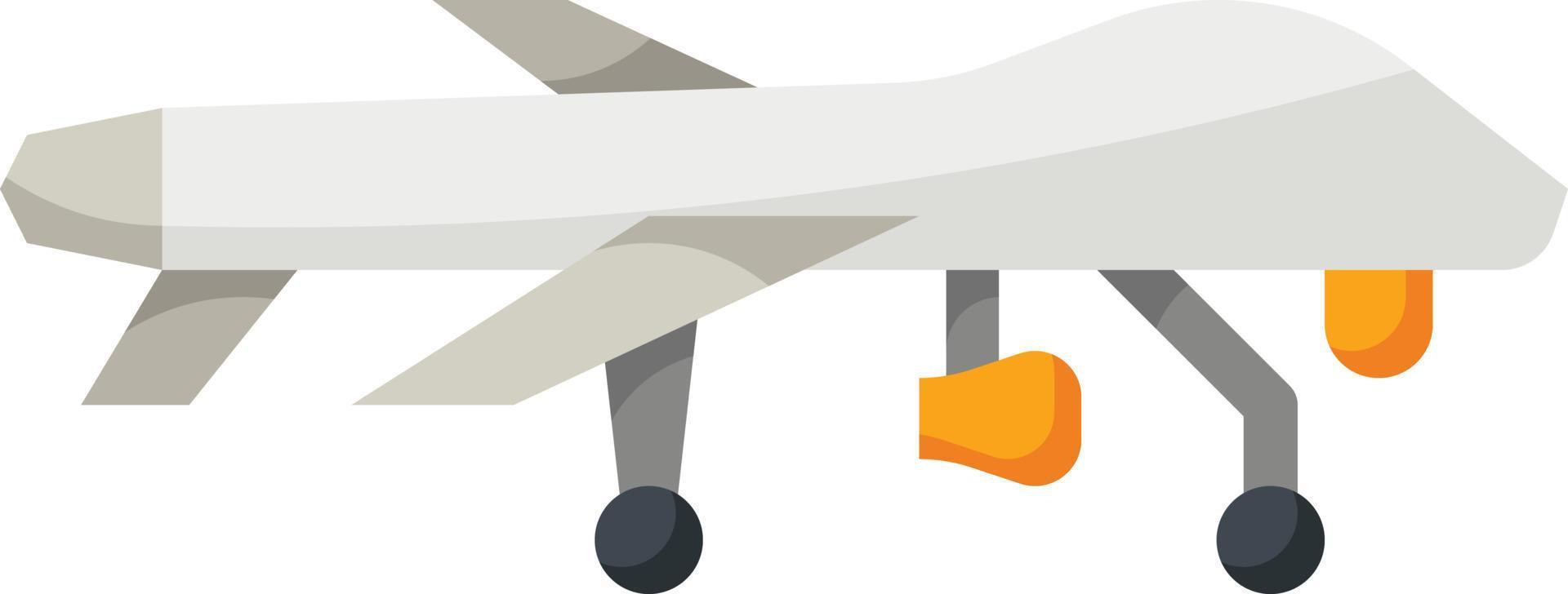 UAV senza equipaggio aereo veicolo ai - piatto icona vettore